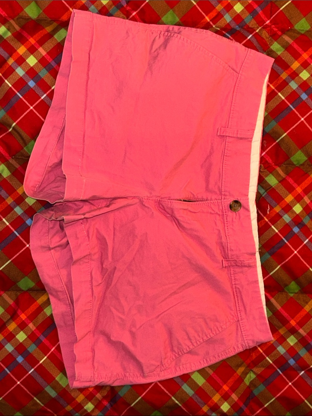 Women’s Old Navy Pink Casual Cotton Shorts with zipper and button size 12